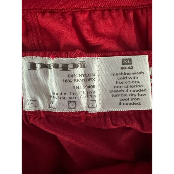 MEN'S PAPI BRAZILIAN TRUNK BOXER BRIEF RED SIZE XL 40-42 NWOT - Picture 3 of 3